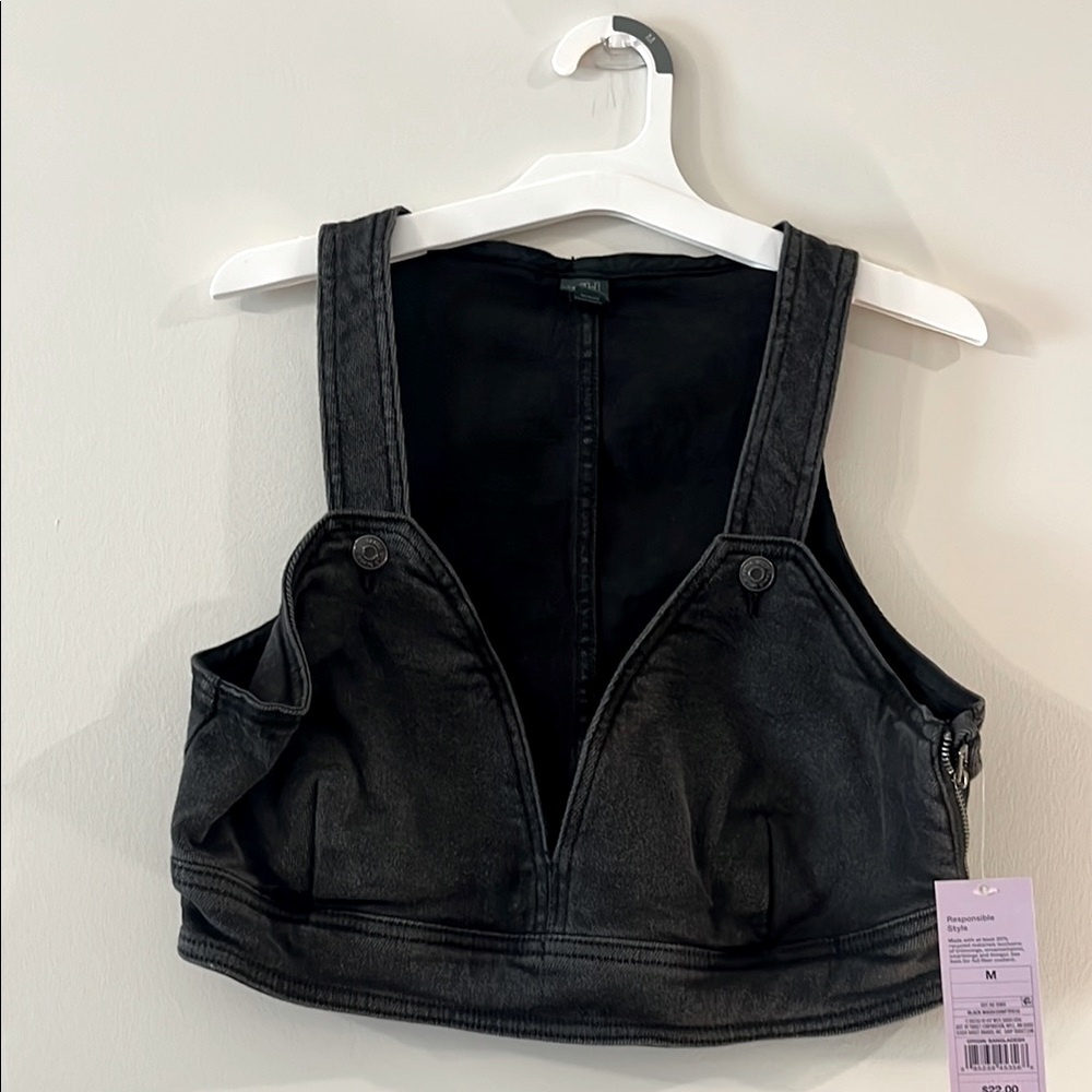 Wild Fable Charcoal Denim Vest
